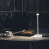 Lampka Biurkowa Nocna V-Tac 3W Led 29Cm Ładowanie Usb Ściemnianie Biała Vt-1073 3000K-6000K 130Lm
