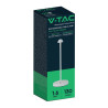 Lampka Biurkowa Nocna V-Tac 3W Led 29Cm Ładowanie Usb Ściemnianie Biała Vt-1073 3000K-6000K 130Lm