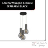 LAMPA WISZĄCA K-4522 Z SERII ARVI BLACK K-4522