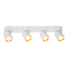 Lampa Sufitowa Andy 4Xgu10 Biały + Złoty