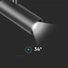 Oprawa Projektor Szynosystemu Magnetycznego 48V V-Tac 20W Led 34St Vt-4221 6400K 2200Lm 3 Lata Gwarancji