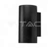 Kinkiet V-TAC BETON 2xGU10 LED Okrągły Ciemny Szary IP20 VT-894