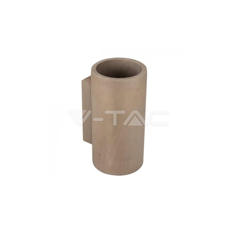 Kinkiet V-TAC BETON 2xGU10 LED Okrągły Jasno Szary IP20 VT-894