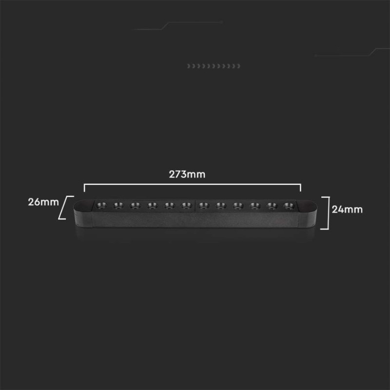 Oprawa Szynosystemu Magnetycznego 48V V-Tac 12W Led 35St Vt-4212 4000K 1100Lm 3 Lata Gwarancji