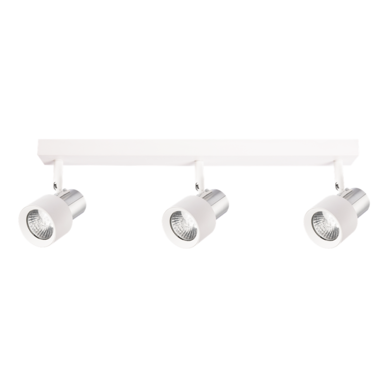 Lampa Sufitowa Cino 3Xgu10 Biały + Chrom