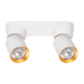 Lampa Sufitowa Andy 2Xgu10 Biały + Złoty