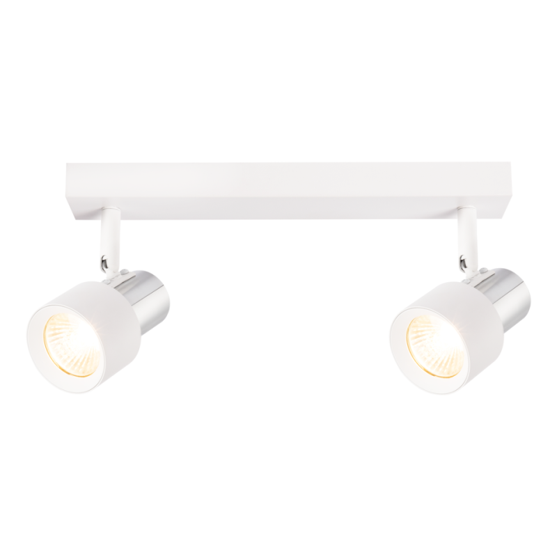 Lampa Sufitowa Cino 2Xgu10 Biały + Chrom