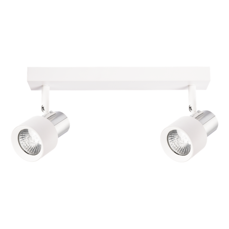 Lampa Sufitowa Cino 2Xgu10 Biały + Chrom