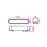 Lampa LED Luxo 48V 6W 4000K Linea 90° biała