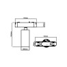 Lampa LED Luxo 48V 12W 4000K Spot 36° czarna