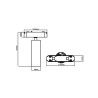 Lampa LED Luxo 48V 15W 4000K Spot 36° biała