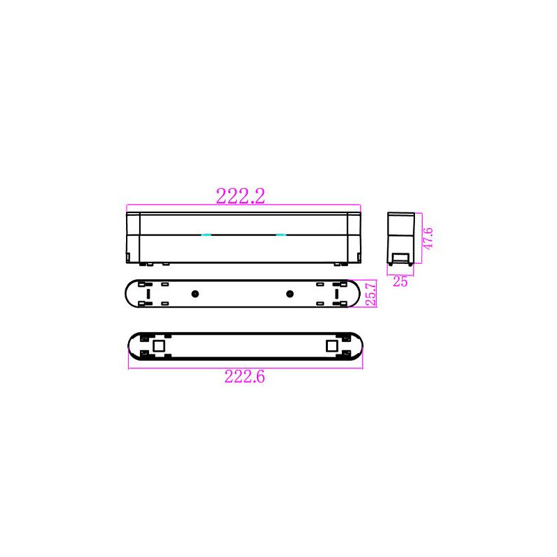 Podstawka Luxo 48V do Linea 12W biała