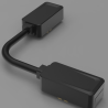 Łącznik zasilający Luxo 48V kabel czarny