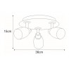 Lampa sufitowa K-8007-3 CHR z serii PICARDO