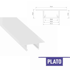 Profil Lumines Plato Wpuszczany - Biały 2M