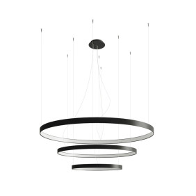 Żyrandol Rio 3 55/78/110 Czarny Led 4000K