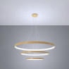 Żyrandol Rio 3 55/78/110 Złoty Led 4000K