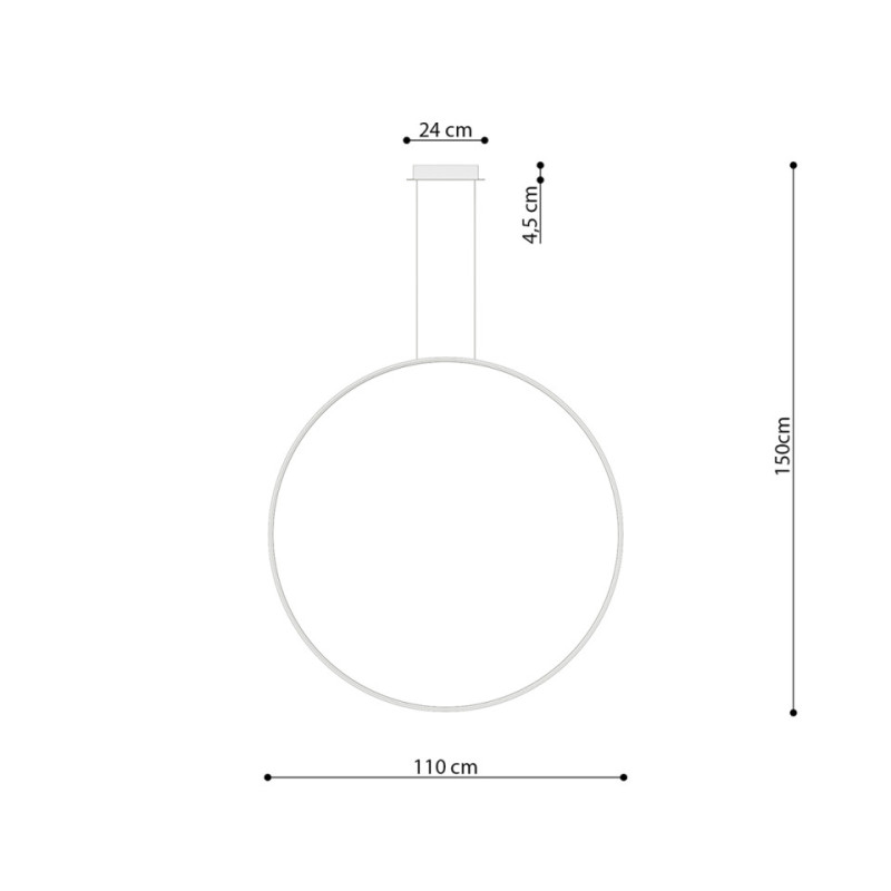 Lampa Wisząca Rio 110 Biały Led 4000K