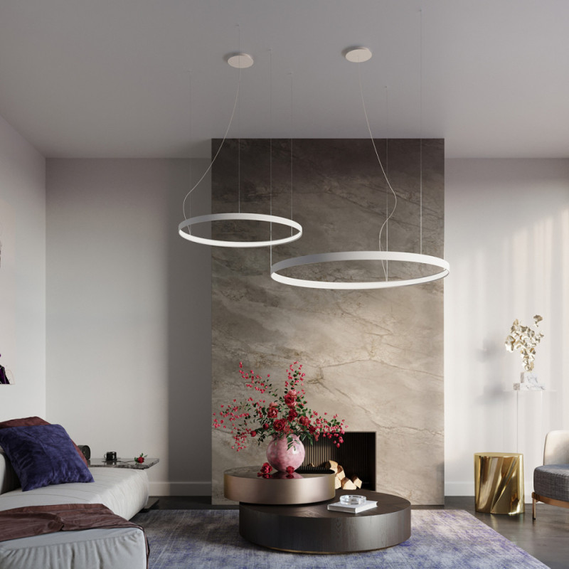 Żyrandol Rio 110 Biały Led 3000K