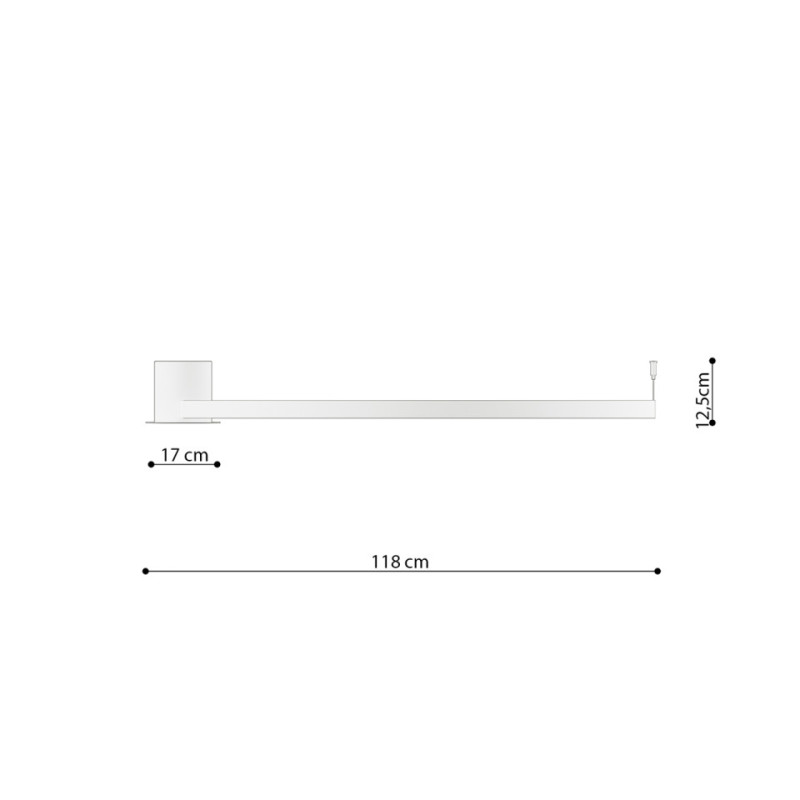 Plafon Rio 110 Czarny Led 3000K