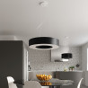 Żyrandol Saturno Slim 90 Czarny