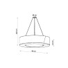 Żyrandol Saturno Slim 90 Czarny