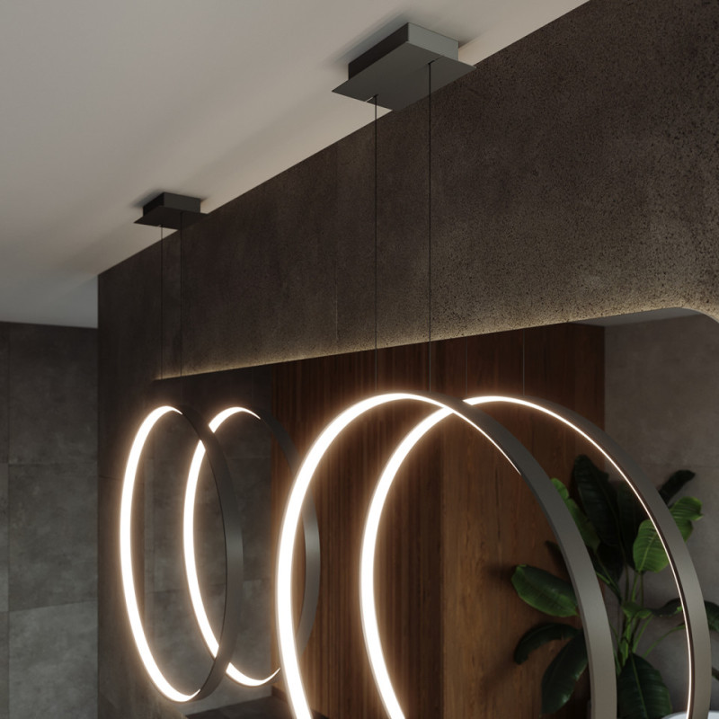 Lampa Wisząca Rio 78 Czarny Led 4000K