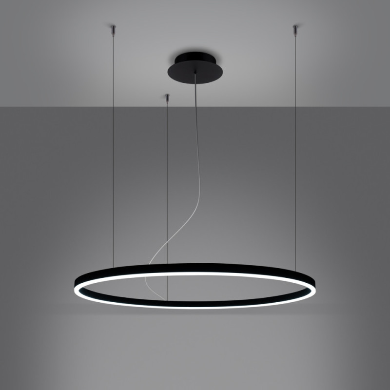 Żyrandol Oda 80 Czarny Led 4000K
