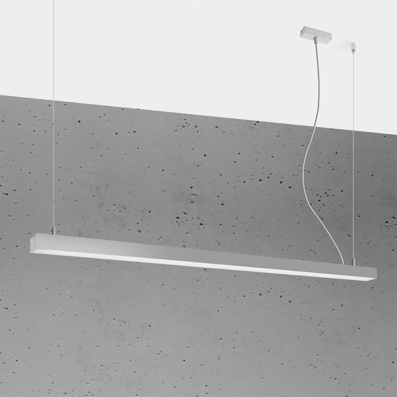 Lampa Wisząca Pinne 150 Szara 3000K