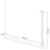 Lampa Wisząca Pinne 150 Biała 4000K