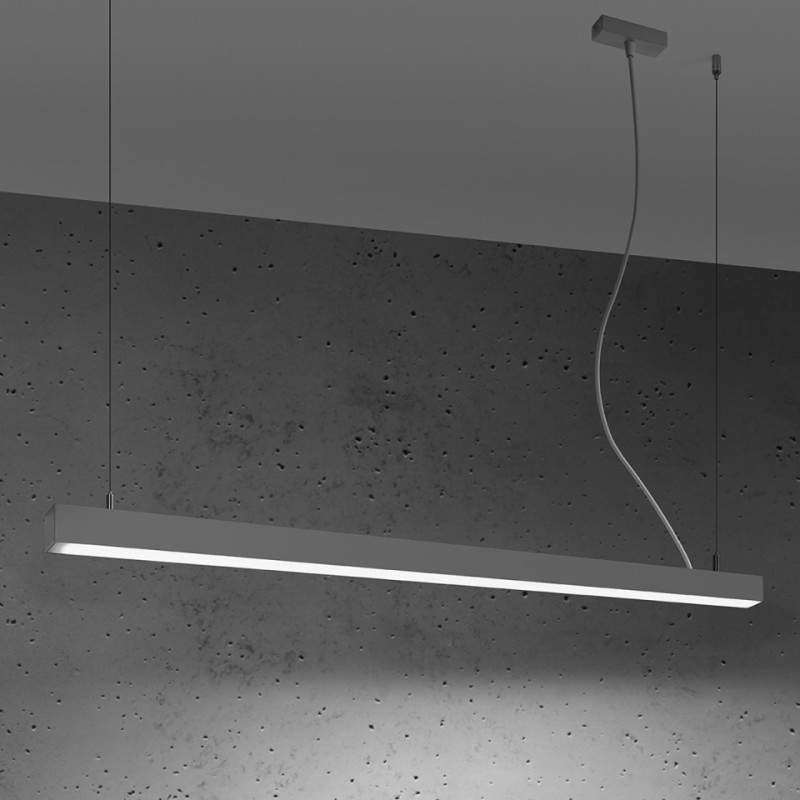 Lampa Wisząca Pinne 117 Szara 4000K