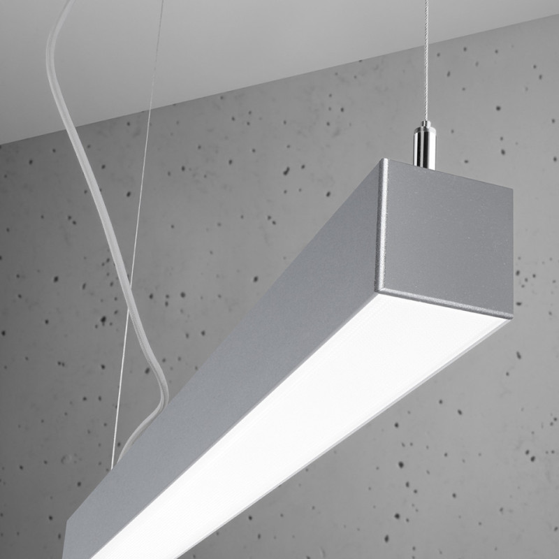 Lampa Wisząca Pinne 117 Szara 4000K
