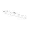 Kinkiet Pinne 117 Szary 4000K