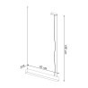 Lampa Wisząca Pinne 67 Biała 4000K