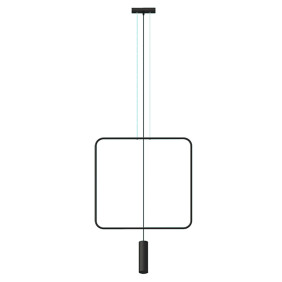 Lampa Wisząca Rana 1 Czarna