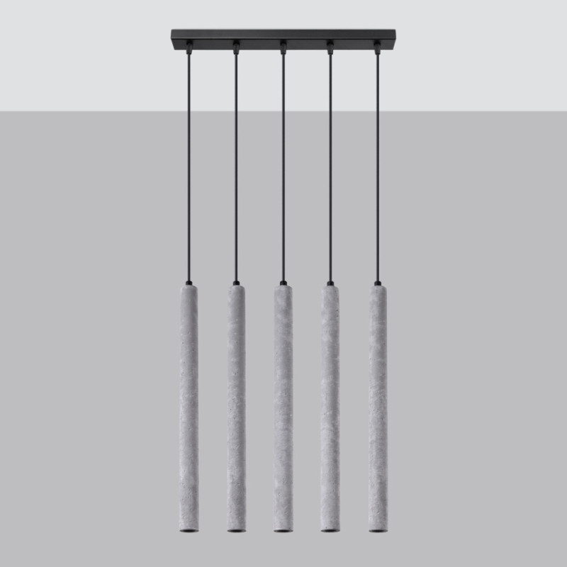 Lampa Wisząca Pastelo 5L Beton