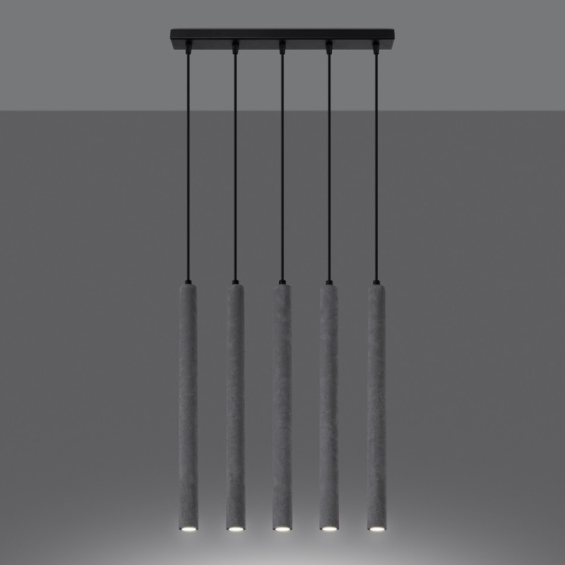 Lampa Wisząca Pastelo 5L Beton