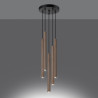 Lampa Wisząca Pastelo 5P Drewno