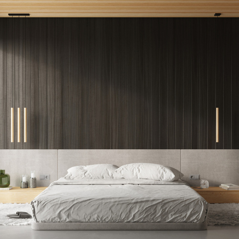 Lampa Wisząca Pastelo 5P Drewno