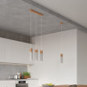 Lampa Wisząca Zane 3 Szara