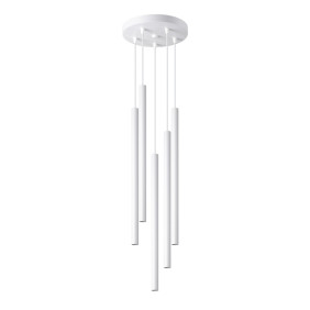 Lampa Wisząca Pastelo 5P Biała