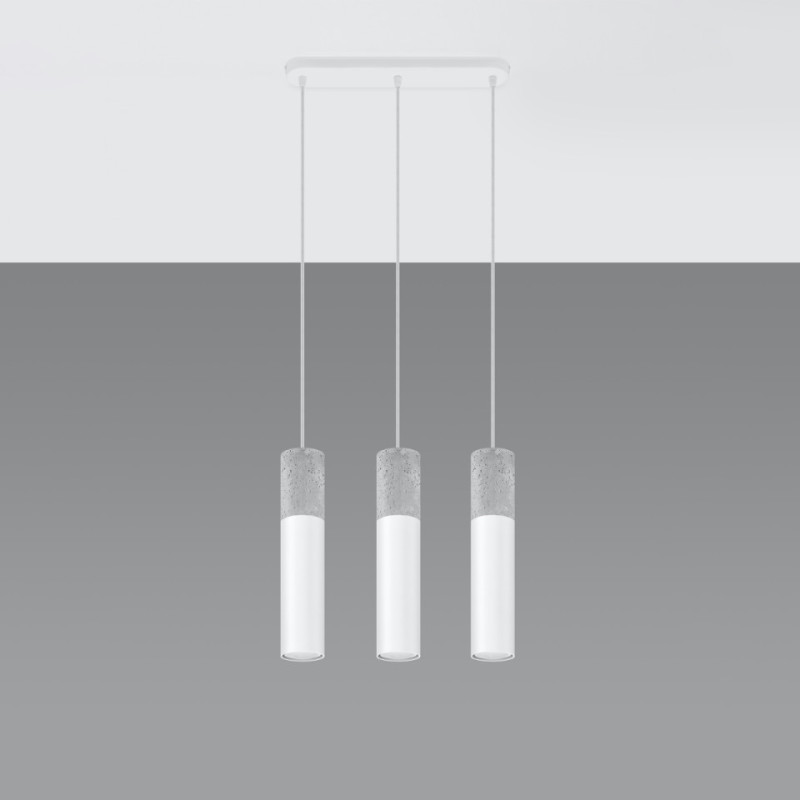 Lampa Wisząca Borgio 3L Biały