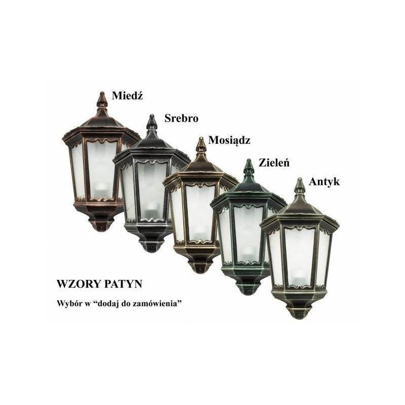 Retro Classic SU-MA - Stylowy kinkiet zewnętrzny E27 1x60W