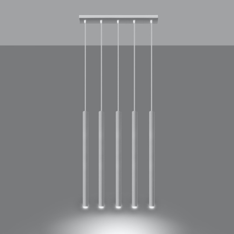 Lampa Wisząca Pastelo 5 Biała
