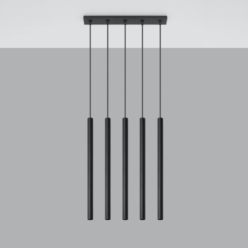 Lampa Wisząca Pastelo 5 Czarna