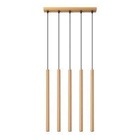 Lampa Wisząca Pastelo 5L Złota