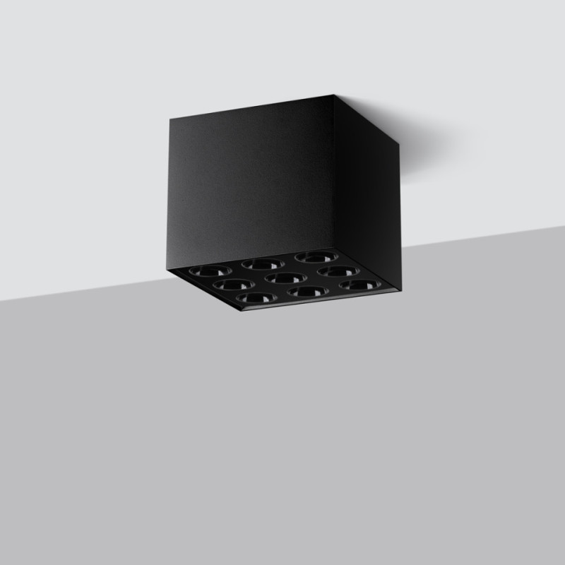 Plafon Ozzy Czarny Led