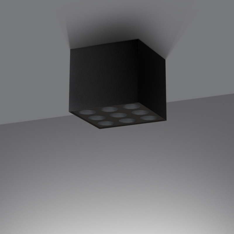 Plafon Ozzy Czarny Led