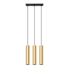 Lampa Wisząca Lagos 3 Złoty Połysk