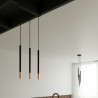 Lampa Wisząca Mozaica 3L Czarny/Miedź